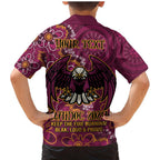 Personalised Sea Eagles NAIDOC Week 2024 Family Matching Mermaid Dress and Hawaiian Shirt Aboriginal Fire Burning Sparks
