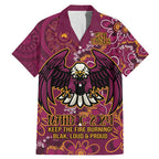 Personalised Sea Eagles NAIDOC Week 2024 Family Matching Mermaid Dress and Hawaiian Shirt Aboriginal Fire Burning Sparks