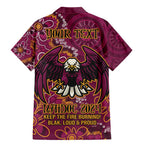 Personalised Sea Eagles NAIDOC Week 2024 Family Matching Mermaid Dress and Hawaiian Shirt Aboriginal Fire Burning Sparks
