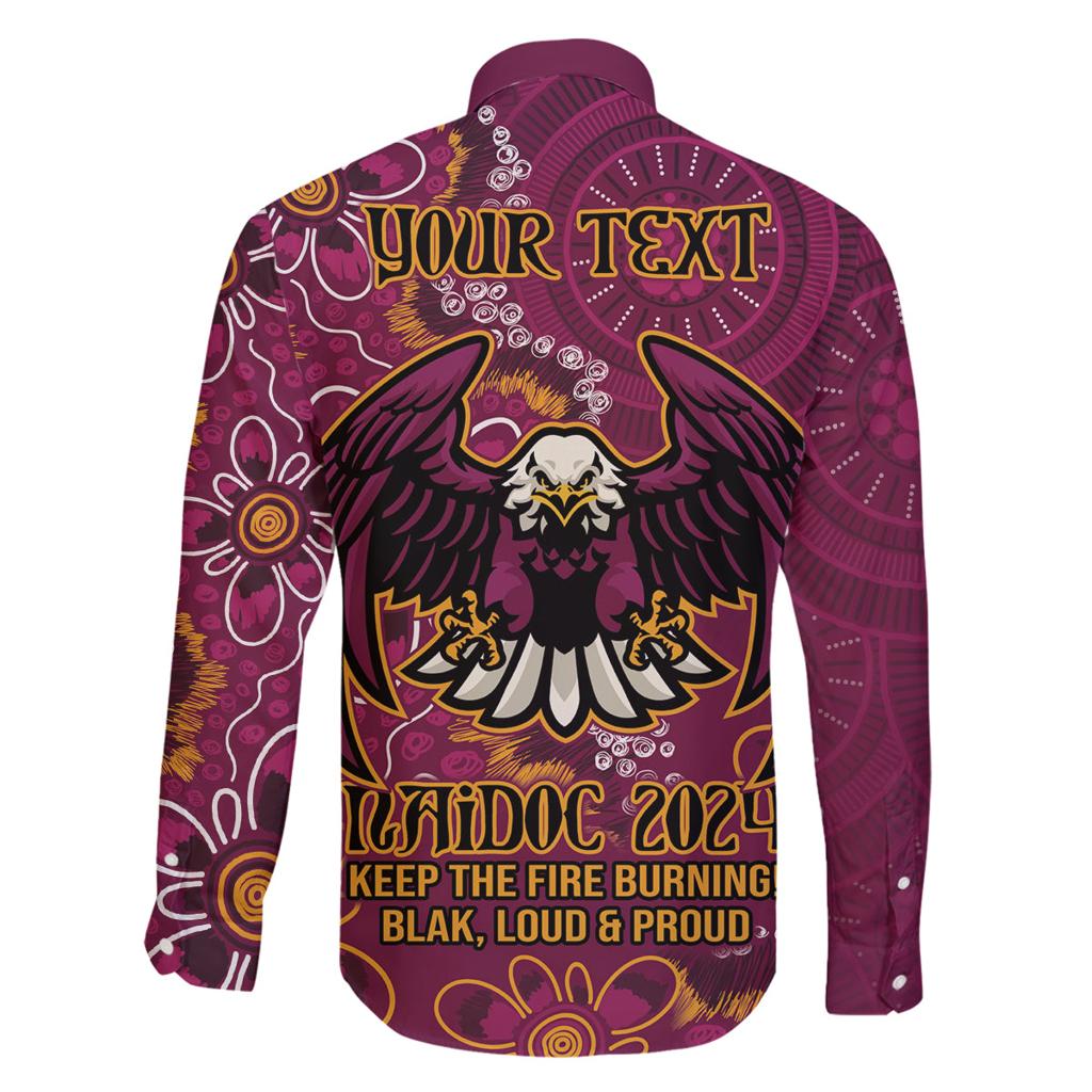 Personalised Sea Eagles NAIDOC Week 2024 Family Matching Mermaid Dress and Hawaiian Shirt Aboriginal Fire Burning Sparks
