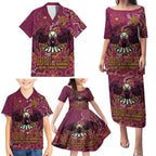 Personalised Sea Eagles NAIDOC Week 2024 Family Matching Puletasi and Hawaiian Shirt Aboriginal Fire Burning Sparks