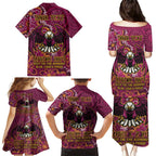 Personalised Sea Eagles NAIDOC Week 2024 Family Matching Puletasi and Hawaiian Shirt Aboriginal Fire Burning Sparks