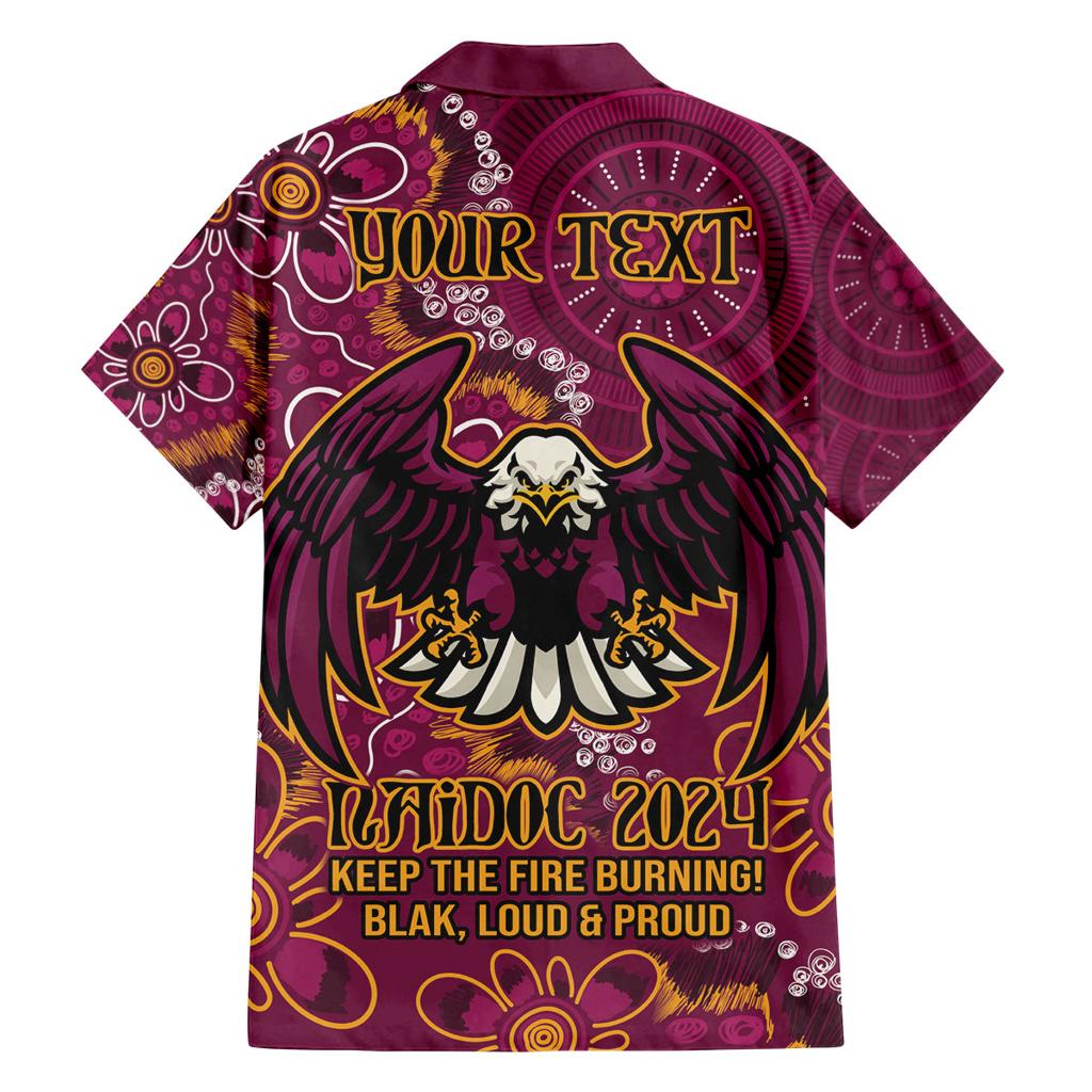 Personalised Sea Eagles NAIDOC Week 2024 Family Matching Puletasi and Hawaiian Shirt Aboriginal Fire Burning Sparks