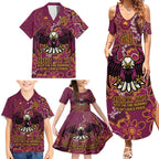 Personalised Sea Eagles NAIDOC Week 2024 Family Matching Summer Maxi Dress and Hawaiian Shirt Aboriginal Fire Burning Sparks
