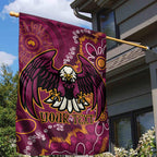Personalised Sea Eagles NAIDOC Week 2024 Garden Flag Aboriginal Fire Burning Sparks