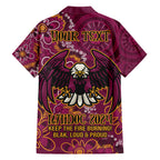 Personalised Sea Eagles NAIDOC Week 2024 Hawaiian Shirt Aboriginal Fire Burning Sparks