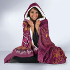 Personalised Sea Eagles NAIDOC Week 2024 Hooded Blanket Aboriginal Fire Burning Sparks