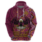 Personalised Sea Eagles NAIDOC Week 2024 Hoodie Aboriginal Fire Burning Sparks
