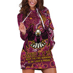 Personalised Sea Eagles NAIDOC Week 2024 Hoodie Dress Aboriginal Fire Burning Sparks