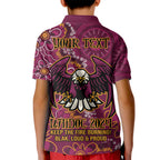 Personalised Sea Eagles NAIDOC Week 2024 Kid Polo Shirt Aboriginal Fire Burning Sparks