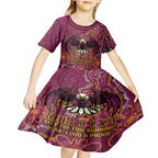 Personalised Sea Eagles NAIDOC Week 2024 Kid Short Sleeve Dress Aboriginal Fire Burning Sparks