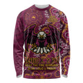 Personalised Sea Eagles NAIDOC Week 2024 Long Sleeve Shirt Aboriginal Fire Burning Sparks