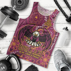 Personalised Sea Eagles NAIDOC Week 2024 Men Tank Top Aboriginal Fire Burning Sparks
