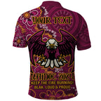 Personalised Sea Eagles NAIDOC Week 2024 Polo Shirt Aboriginal Fire Burning Sparks