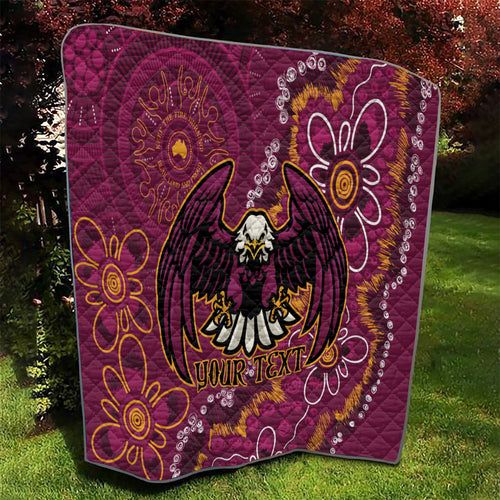 Personalised Sea Eagles NAIDOC Week 2024 Quilt Aboriginal Fire Burning Sparks
