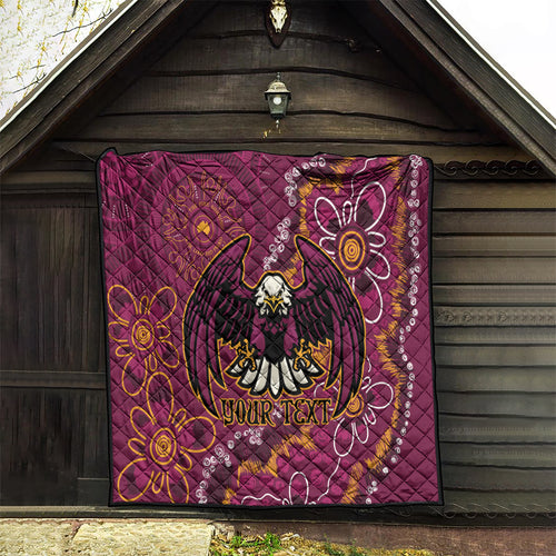 Personalised Sea Eagles NAIDOC Week 2024 Quilt Aboriginal Fire Burning Sparks