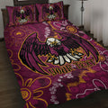 Personalised Sea Eagles NAIDOC Week 2024 Quilt Bed Set Aboriginal Fire Burning Sparks