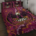 Personalised Sea Eagles NAIDOC Week 2024 Quilt Bed Set Aboriginal Fire Burning Sparks