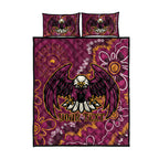 Personalised Sea Eagles NAIDOC Week 2024 Quilt Bed Set Aboriginal Fire Burning Sparks
