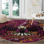 Personalised Sea Eagles NAIDOC Week 2024 Round Carpet Aboriginal Fire Burning Sparks