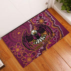 Personalised Sea Eagles NAIDOC Week 2024 Rubber Doormat Aboriginal Fire Burning Sparks
