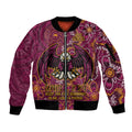 Personalised Sea Eagles NAIDOC Week 2024 Sleeve Zip Bomber Jacket Aboriginal Fire Burning Sparks