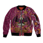 Personalised Sea Eagles NAIDOC Week 2024 Sleeve Zip Bomber Jacket Aboriginal Fire Burning Sparks