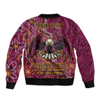 Personalised Sea Eagles NAIDOC Week 2024 Sleeve Zip Bomber Jacket Aboriginal Fire Burning Sparks