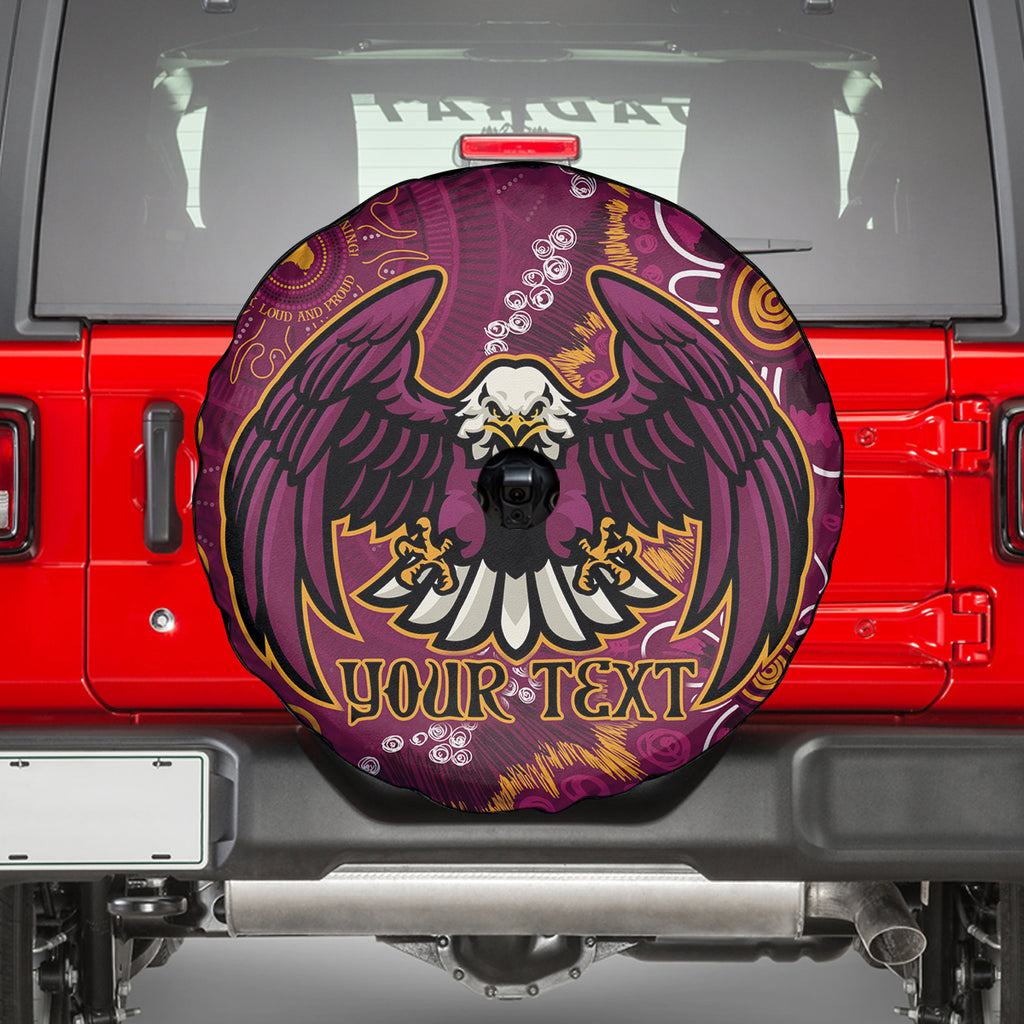 Personalised Sea Eagles NAIDOC Week 2024 Spare Tire Cover Aboriginal Fire Burning Sparks