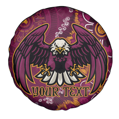 Personalised Sea Eagles NAIDOC Week 2024 Spare Tire Cover Aboriginal Fire Burning Sparks