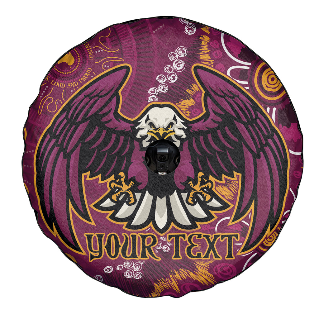 Personalised Sea Eagles NAIDOC Week 2024 Spare Tire Cover Aboriginal Fire Burning Sparks