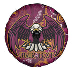 Personalised Sea Eagles NAIDOC Week 2024 Spare Tire Cover Aboriginal Fire Burning Sparks