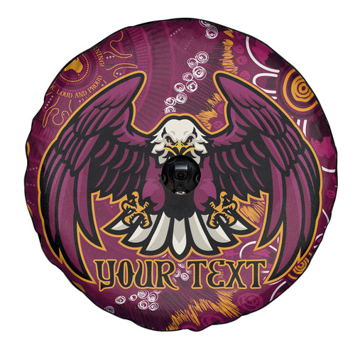 Personalised Sea Eagles NAIDOC Week 2024 Spare Tire Cover Aboriginal Fire Burning Sparks