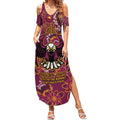 Personalised Sea Eagles NAIDOC Week 2024 Summer Maxi Dress Aboriginal Fire Burning Sparks