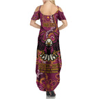 Personalised Sea Eagles NAIDOC Week 2024 Summer Maxi Dress Aboriginal Fire Burning Sparks