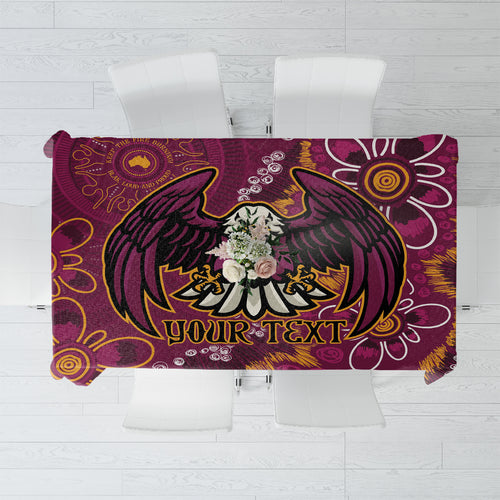 Personalised Sea Eagles NAIDOC Week 2024 Tablecloth Aboriginal Fire Burning Sparks
