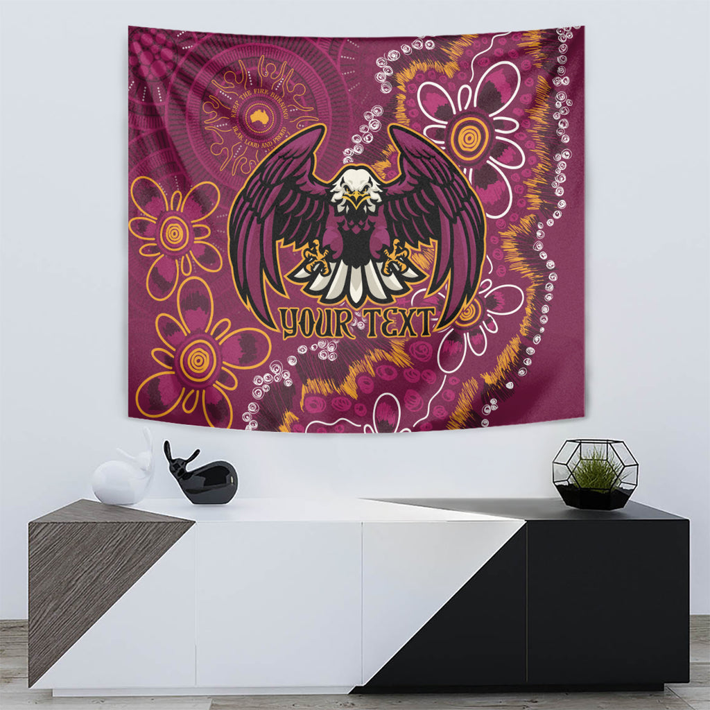 Personalised Sea Eagles NAIDOC Week 2024 Tapestry Aboriginal Fire Burning Sparks