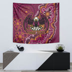 Personalised Sea Eagles NAIDOC Week 2024 Tapestry Aboriginal Fire Burning Sparks