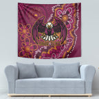 Personalised Sea Eagles NAIDOC Week 2024 Tapestry Aboriginal Fire Burning Sparks