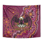 Personalised Sea Eagles NAIDOC Week 2024 Tapestry Aboriginal Fire Burning Sparks