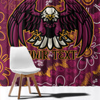 Personalised Sea Eagles NAIDOC Week 2024 Window Curtain Aboriginal Fire Burning Sparks
