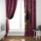 Personalised Sea Eagles NAIDOC Week 2024 Window Curtain Aboriginal Fire Burning Sparks