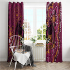 Personalised Sea Eagles NAIDOC Week 2024 Window Curtain Aboriginal Fire Burning Sparks