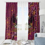 Personalised Sea Eagles NAIDOC Week 2024 Window Curtain Aboriginal Fire Burning Sparks