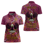 Personalised Sea Eagles NAIDOC Week 2024 Women Polo Shirt Aboriginal Fire Burning Sparks