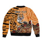 Personalised Wests Tigers NAIDOC Week 2024 Bomber Jacket Aboriginal Fire Burning Sparks