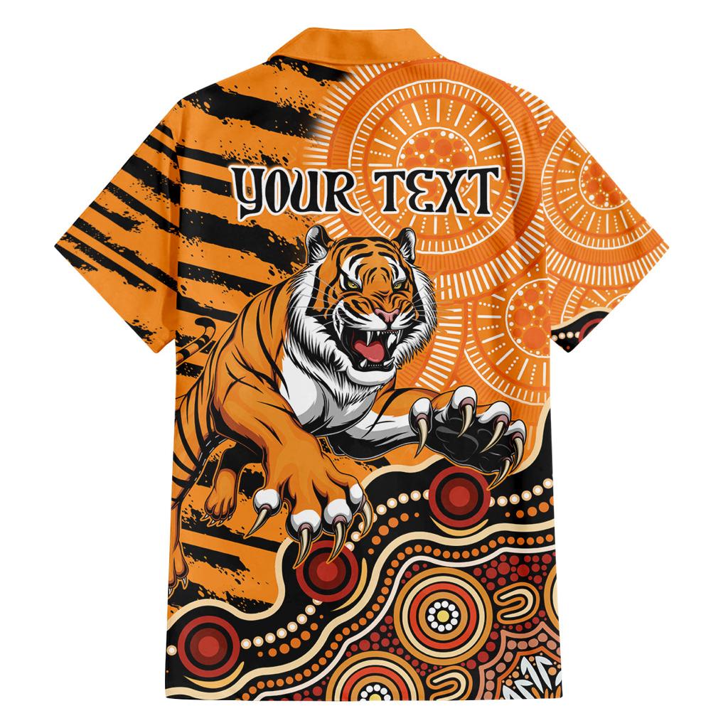 Personalised Wests Tigers NAIDOC Week 2024 Family Matching Summer Maxi Dress and Hawaiian Shirt Aboriginal Fire Burning Sparks