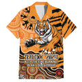 Personalised Wests Tigers NAIDOC Week 2024 Hawaiian Shirt Aboriginal Fire Burning Sparks