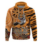 Personalised Wests Tigers NAIDOC Week 2024 Hoodie Aboriginal Fire Burning Sparks