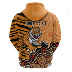 Personalised Wests Tigers NAIDOC Week 2024 Hoodie Aboriginal Fire Burning Sparks